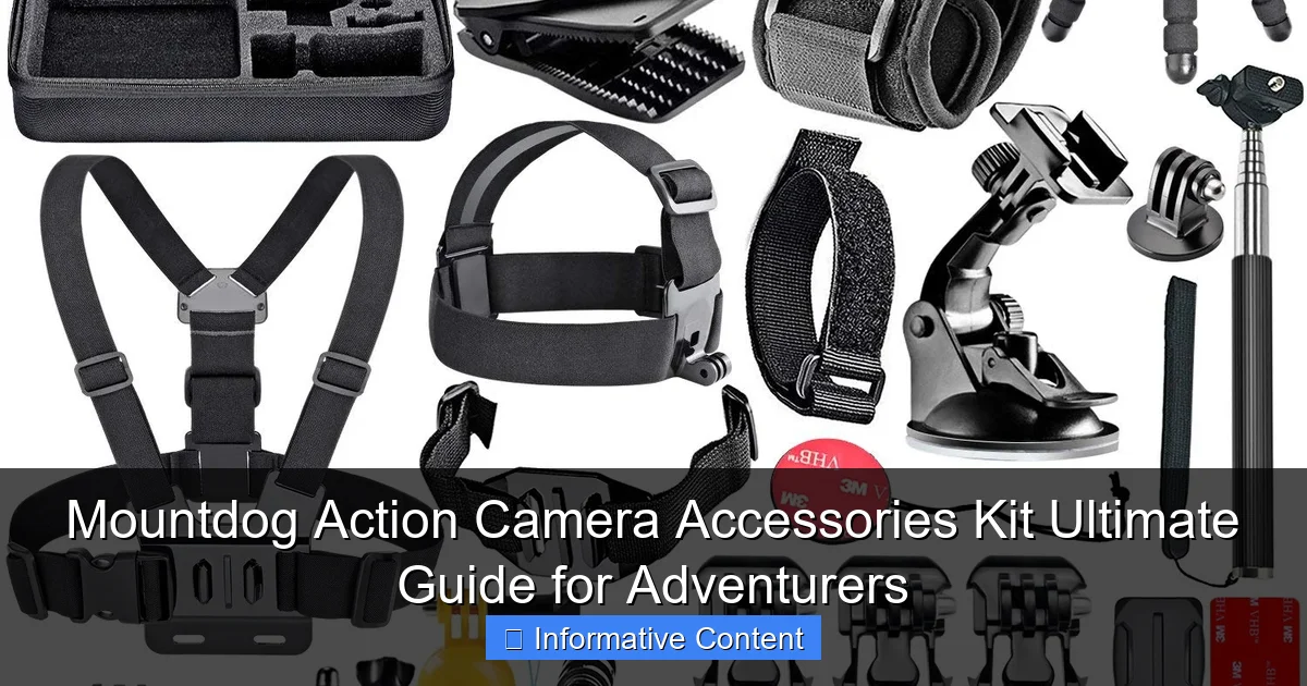 Mountdog Action Camera Accessories Kit Ultimate Guide for Adventurers
