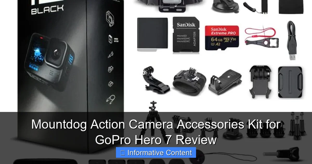 Mountdog Action Camera Accessories Kit for GoPro Hero 7 Review