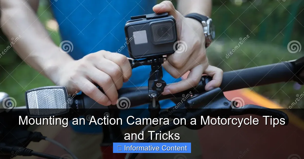 Mounting an Action Camera on a Motorcycle Tips and Tricks