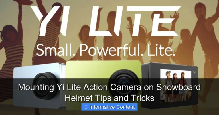 Mounting Yi Lite Action Camera on Snowboard Helmet Tips and Tricks