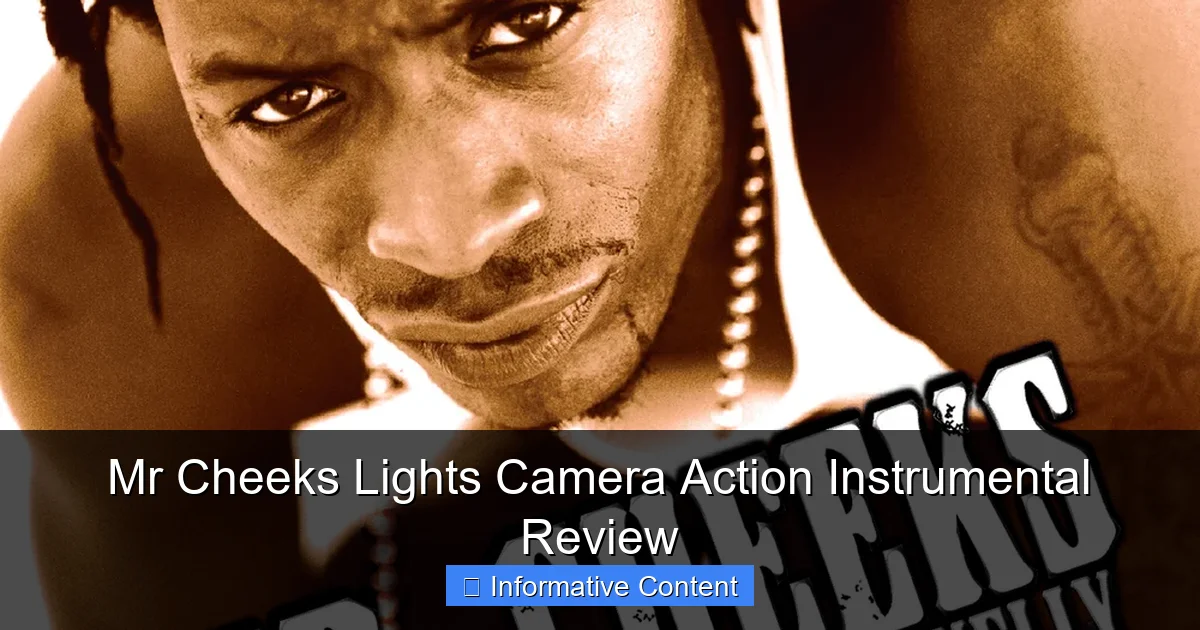 Mr Cheeks Lights Camera Action Instrumental Review
