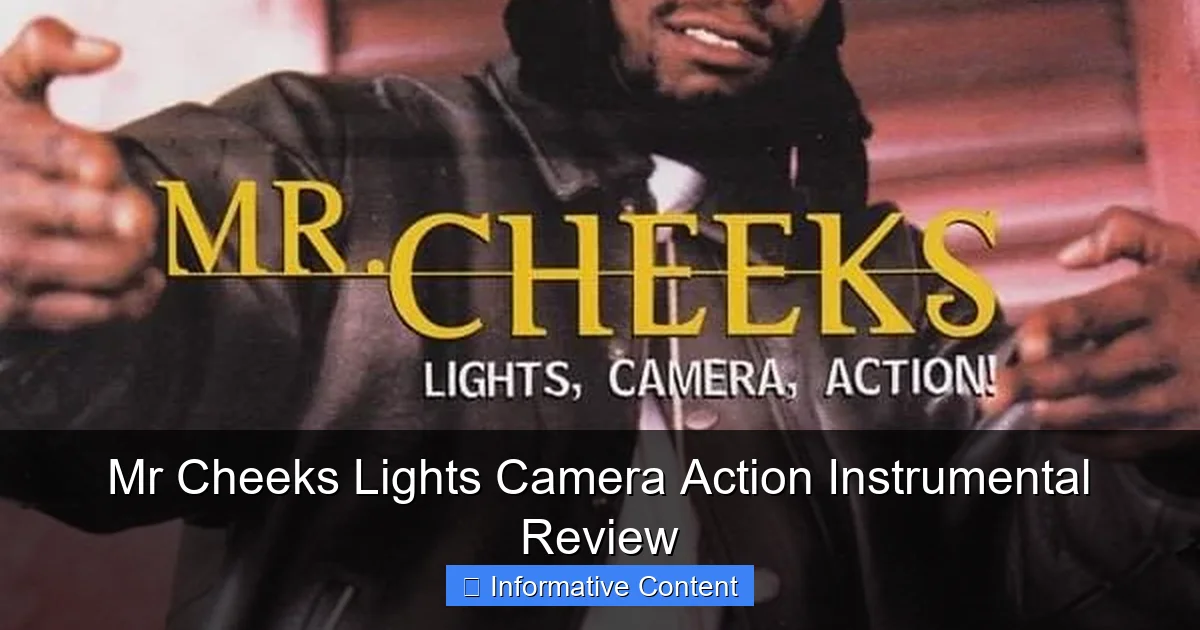 Mr Cheeks Lights Camera Action Instrumental Review