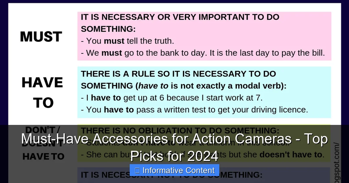 Must-Have Accessories for Action Cameras - Top Picks for 2024