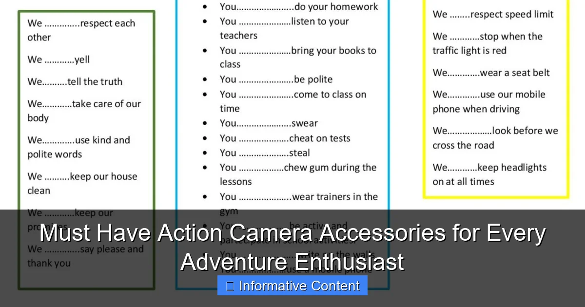 Must Have Action Camera Accessories for Every Adventure Enthusiast