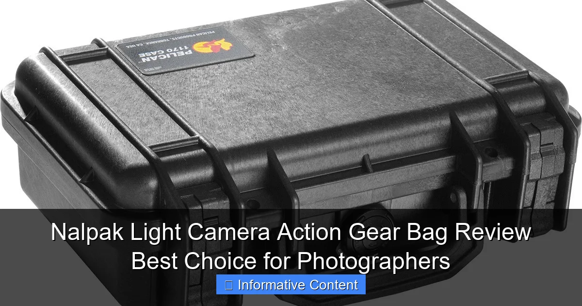 Nalpak Light Camera Action Gear Bag Review Best Choice for Photographers