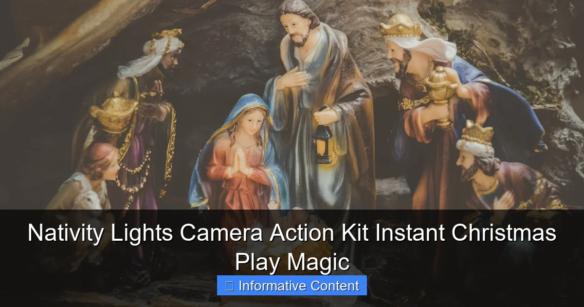 Nativity Lights Camera Action Kit Instant Christmas Play Magic