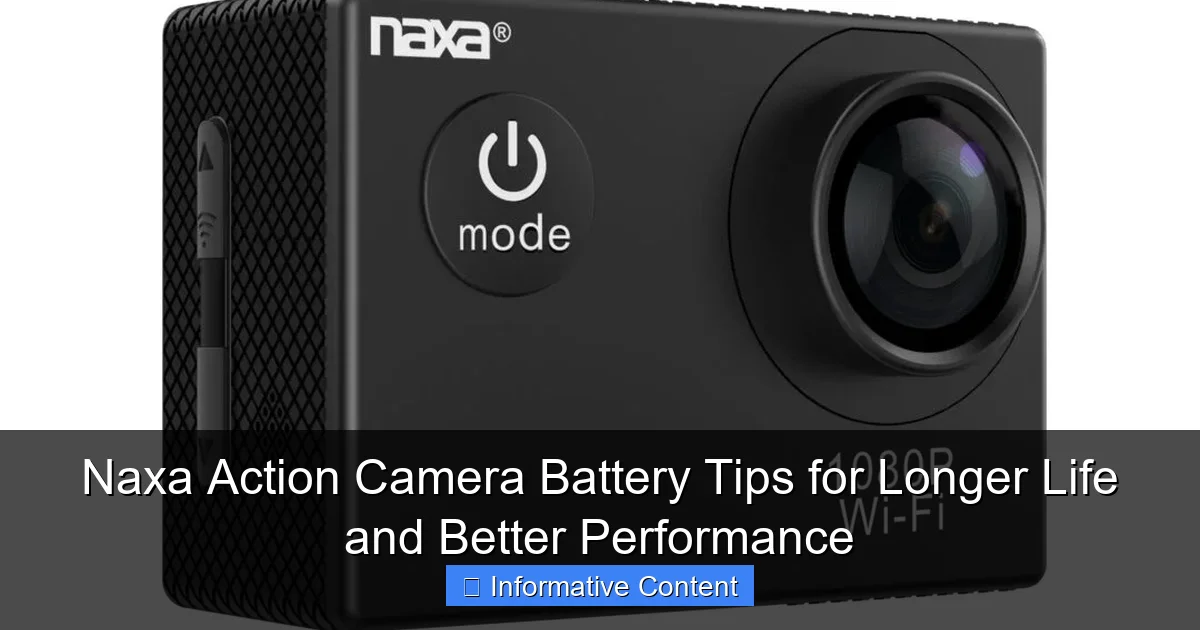 Naxa Action Camera Battery Tips for Longer Life and Better Performance