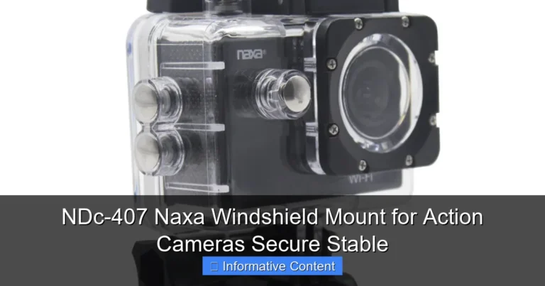 NDc-407 Naxa Windshield Mount for Action Cameras Secure Stable