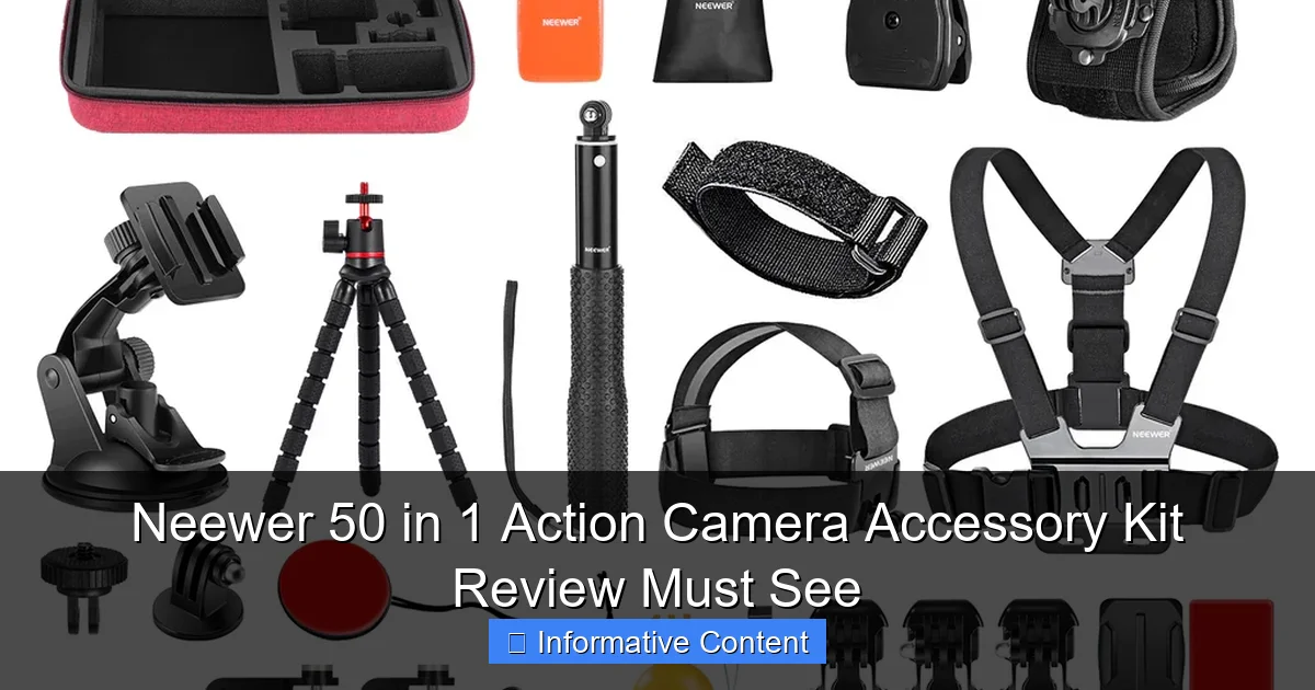 Neewer 50 in 1 Action Camera Accessory Kit Review Must See