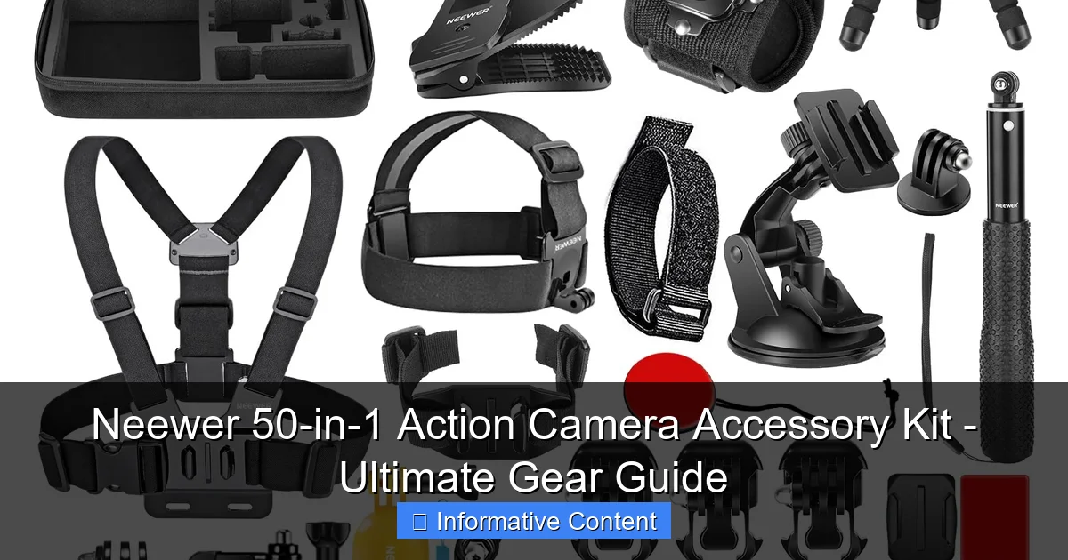 Neewer 50-in-1 Action Camera Accessory Kit - Ultimate Gear Guide