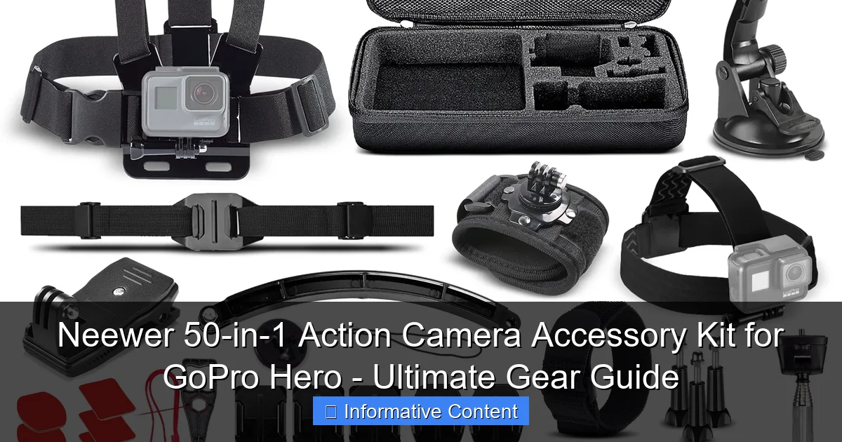 Neewer 50-in-1 Action Camera Accessory Kit for GoPro Hero - Ultimate Gear Guide