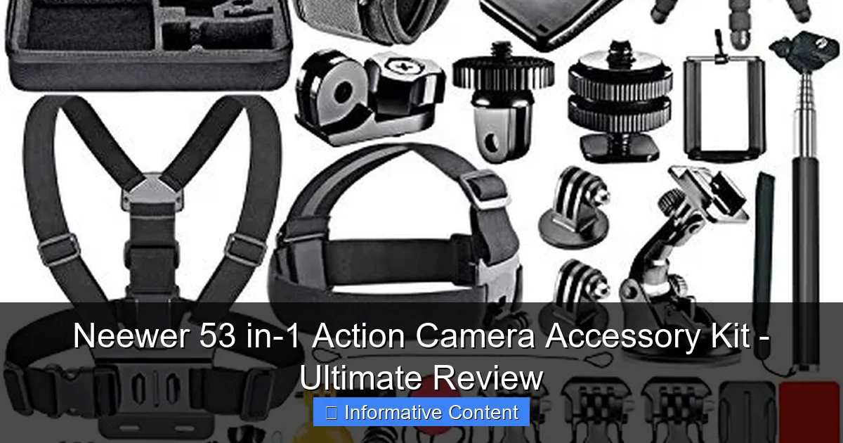 Neewer 53 in-1 Action Camera Accessory Kit - Ultimate Review