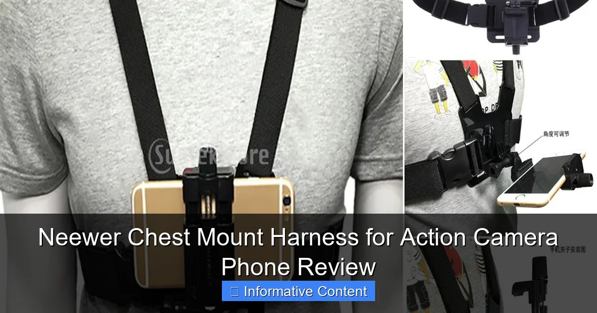 Neewer Chest Mount Harness for Action Camera Phone Review