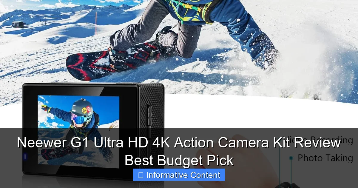 Neewer G1 Ultra HD 4K Action Camera Kit Review Best Budget Pick