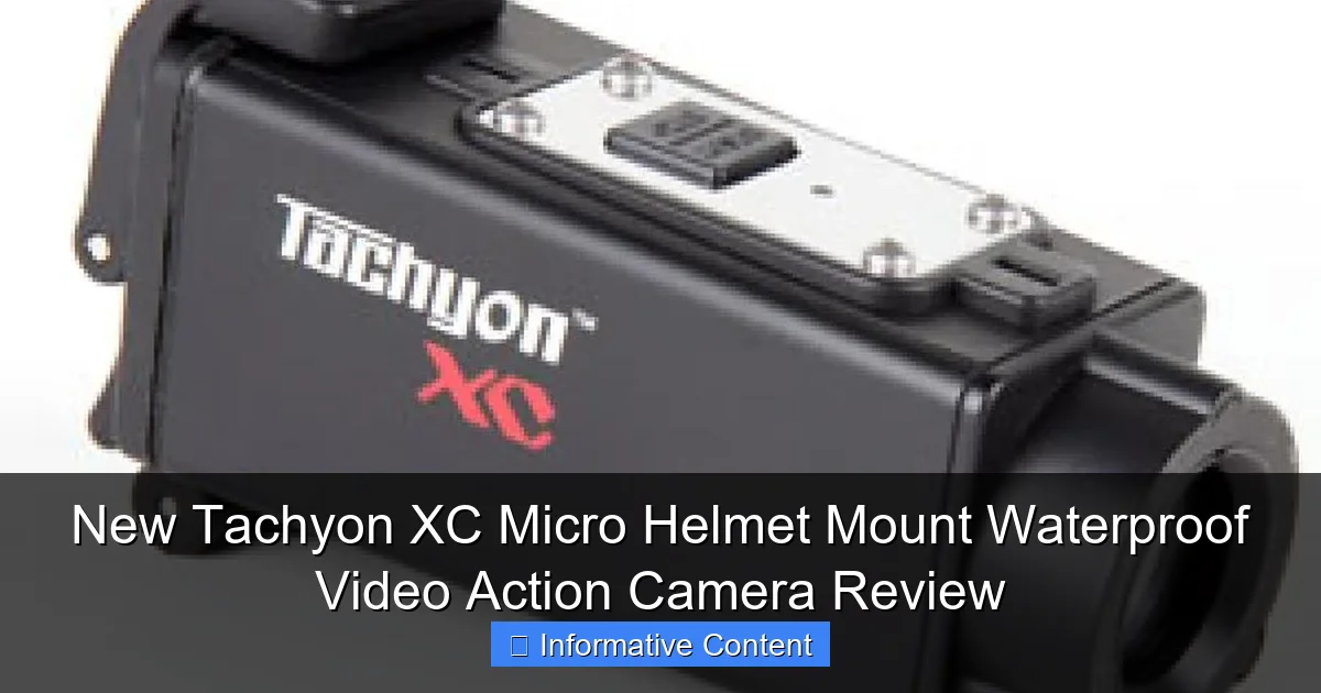 New Tachyon XC Micro Helmet Mount Waterproof Video Action Camera Review