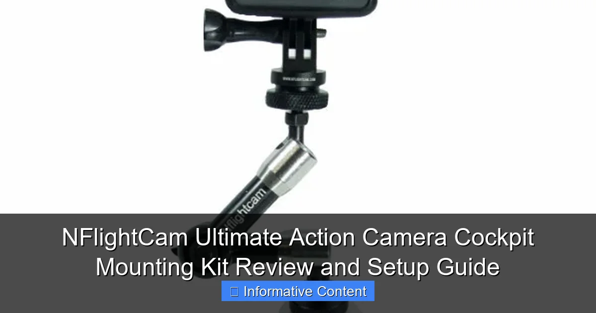 NFlightCam Ultimate Action Camera Cockpit Mounting Kit Review and Setup Guide