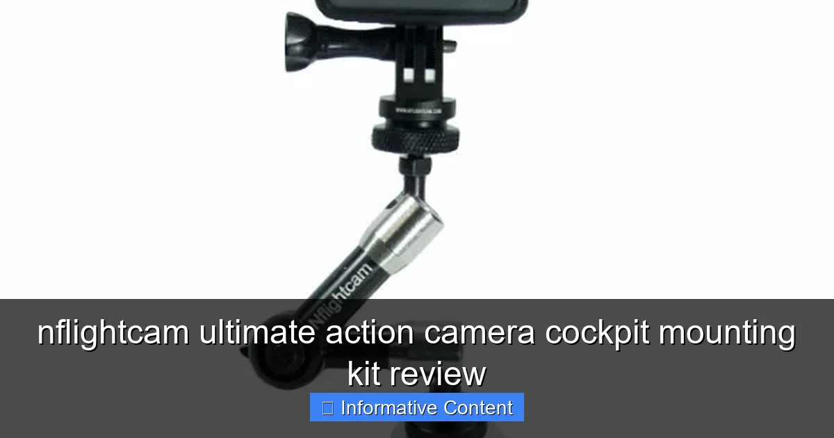 nflightcam ultimate action camera cockpit mounting kit review