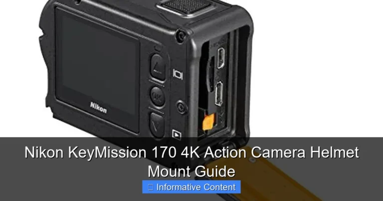Nikon KeyMission 170 4K Action Camera Helmet Mount Guide