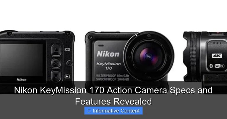 Nikon KeyMission 170 Action Camera Specs and Features Revealed