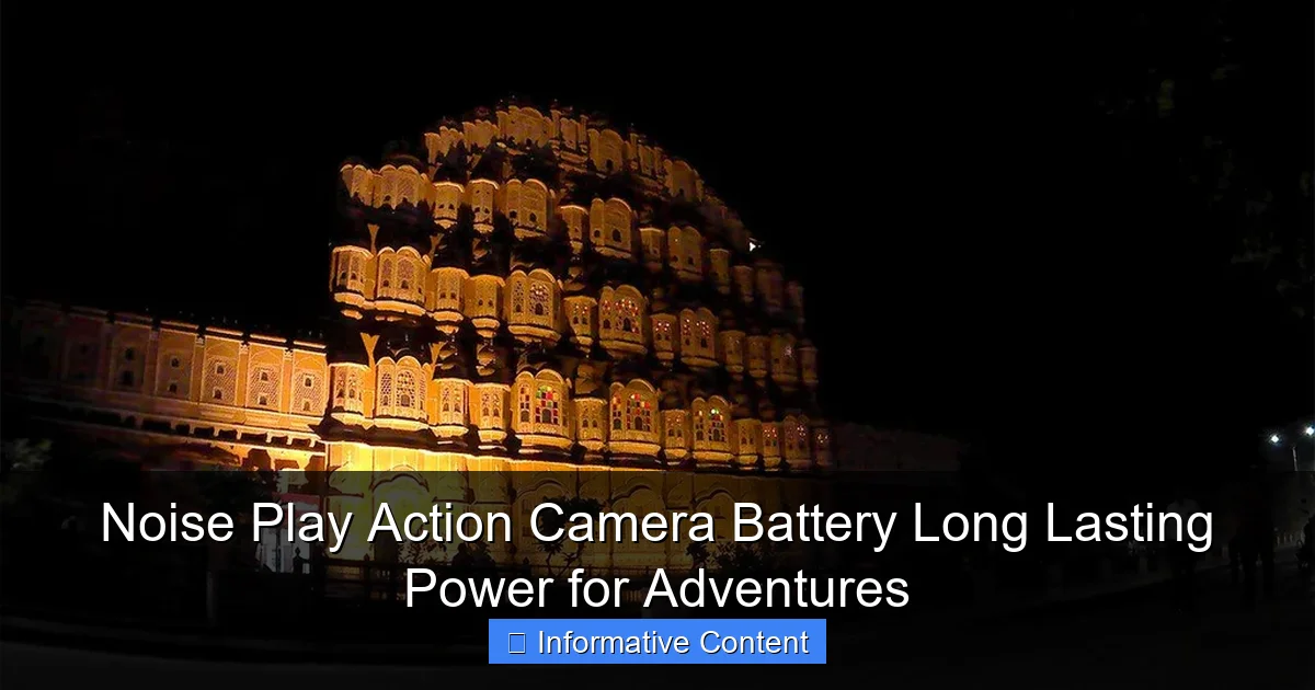 Noise Play Action Camera Battery Long Lasting Power for Adventures