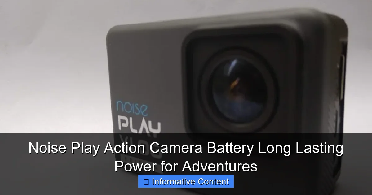 Noise Play Action Camera Battery Long Lasting Power for Adventures