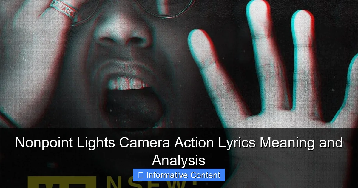 Nonpoint Lights Camera Action Lyrics Meaning and Analysis