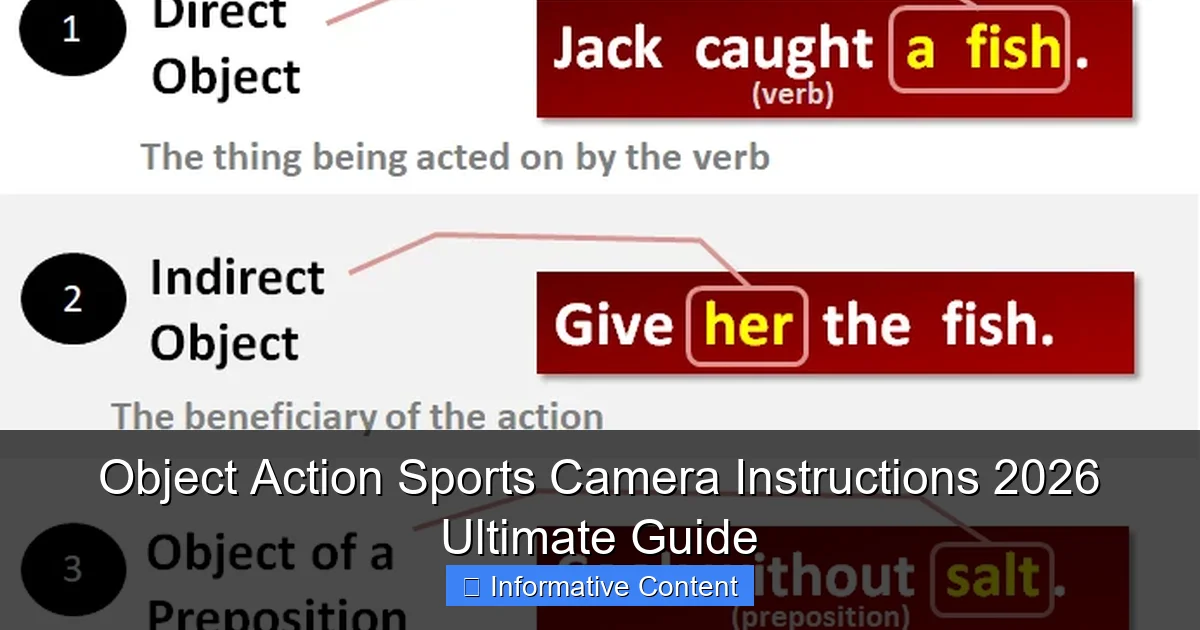 Object Action Sports Camera Instructions 2026 Ultimate Guide