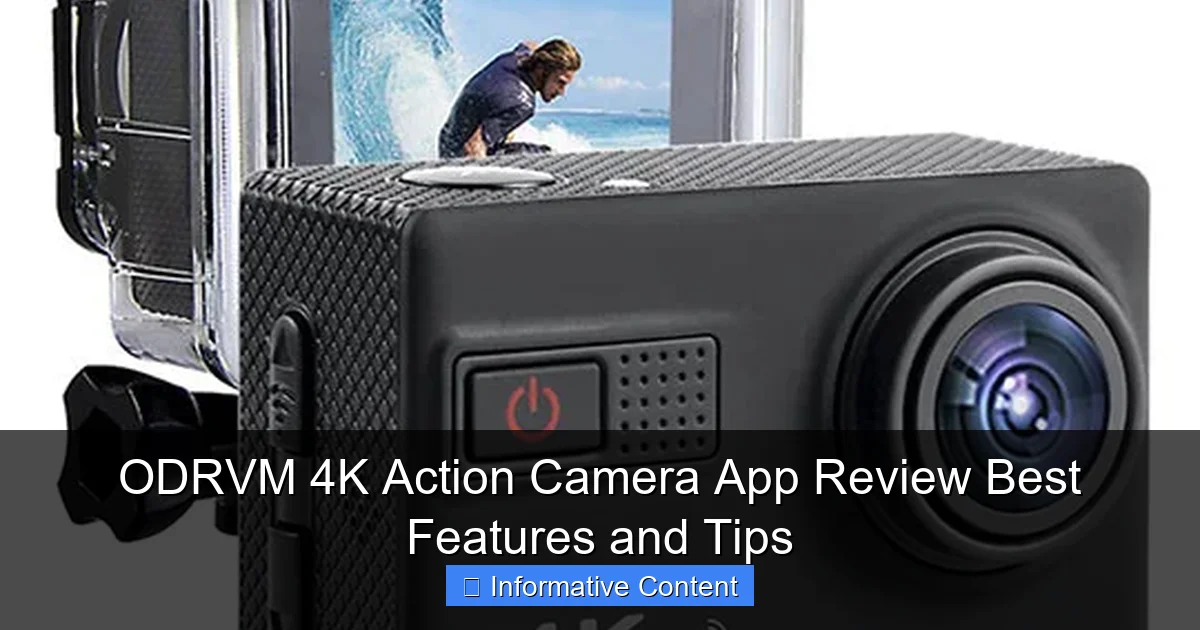 ODRVM 4K Action Camera App Review Best Features and Tips