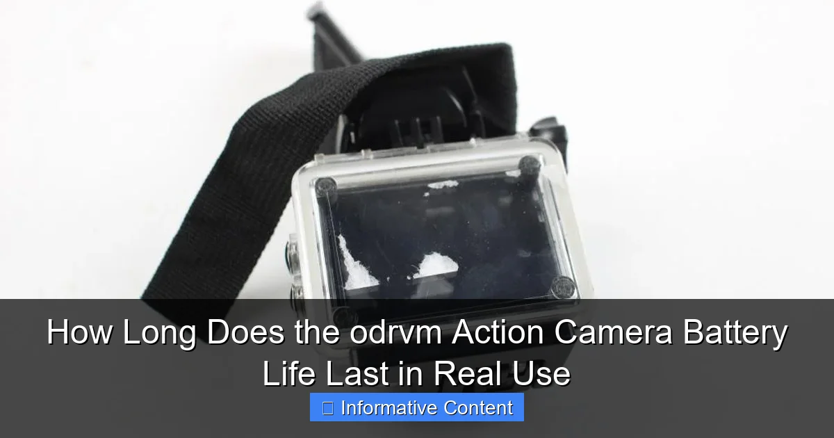 How Long Does the odrvm Action Camera Battery Life Last in Real Use