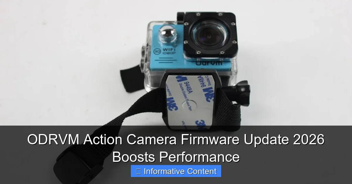ODRVM Action Camera Firmware Update 2026 Boosts Performance
