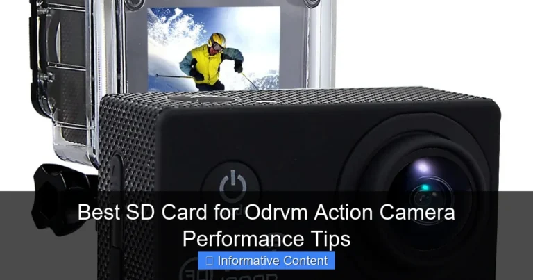 Best SD Card for Odrvm Action Camera Performance Tips