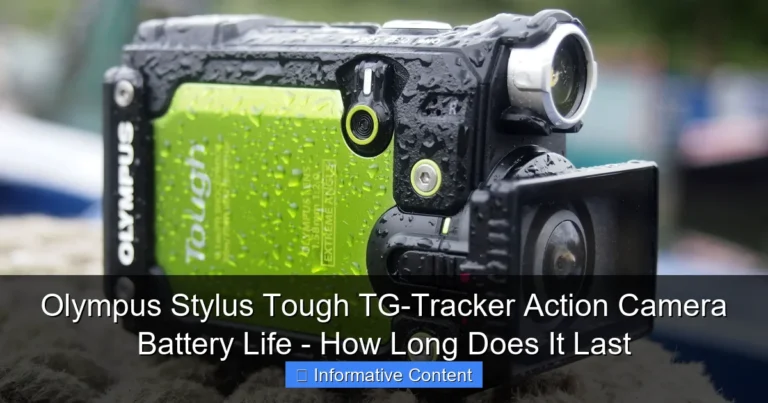 Olympus Stylus Tough TG-Tracker Action Camera Battery Life - How Long Does It Last