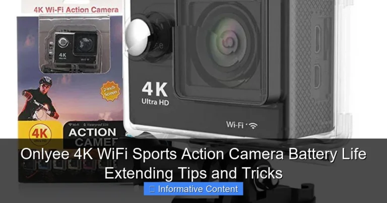 Onlyee 4K WiFi Sports Action Camera Battery Life Extending Tips and Tricks