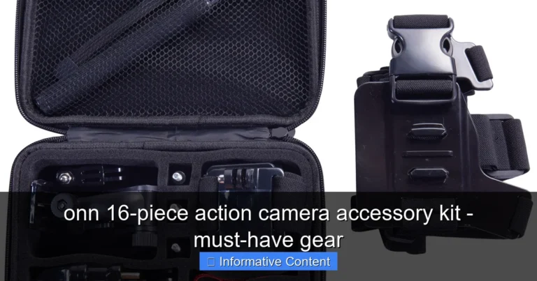 onn 16-piece action camera accessory kit - must-have gear
