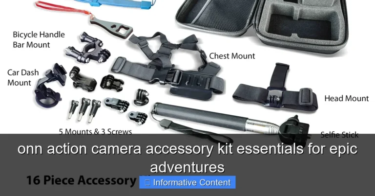 onn action camera accessory kit essentials for epic adventures