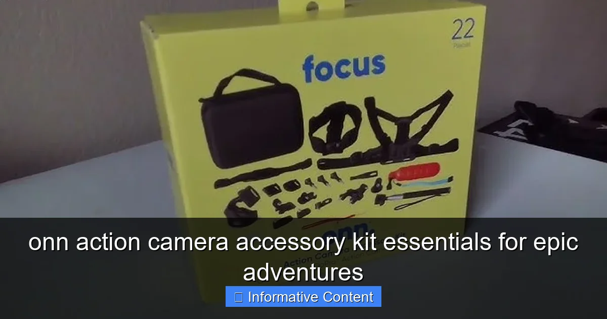 onn action camera accessory kit essentials for epic adventures