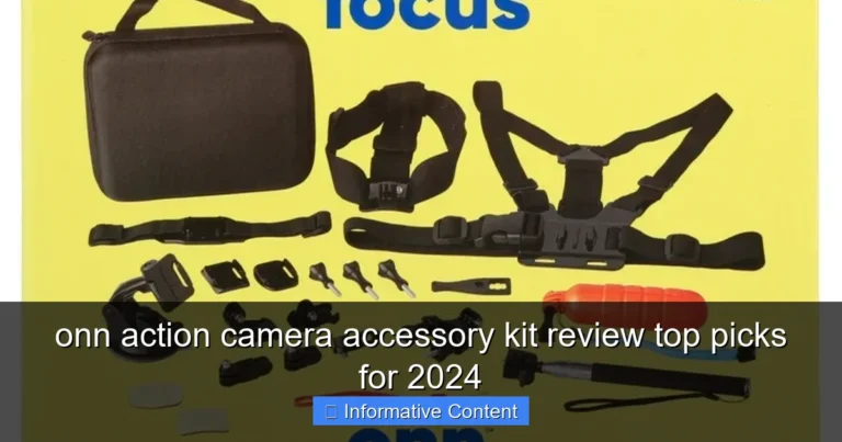 onn action camera accessory kit review top picks for 2024