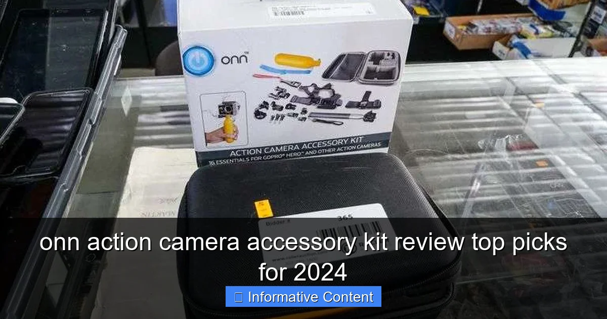 onn action camera accessory kit review top picks for 2024