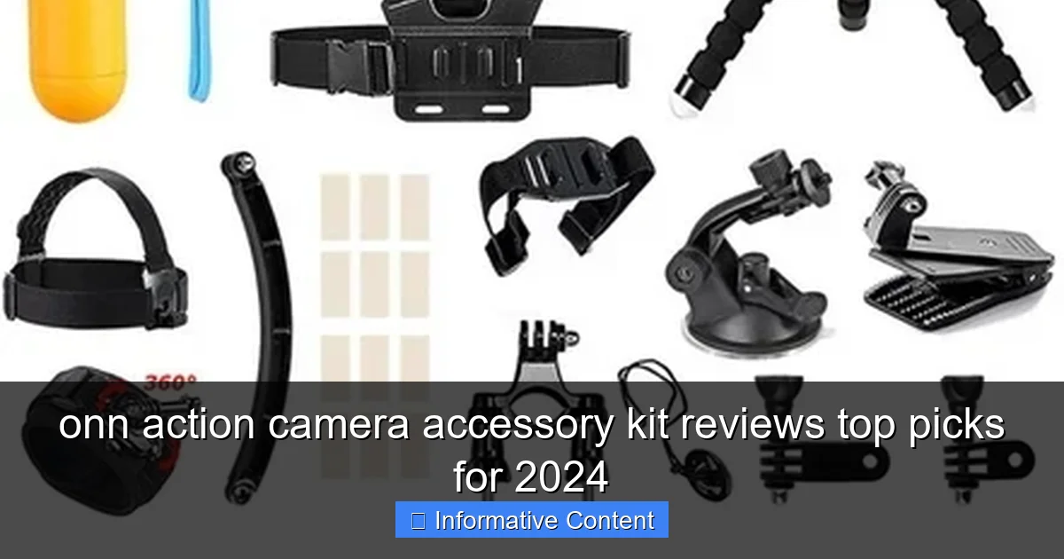 onn action camera accessory kit reviews top picks for 2024