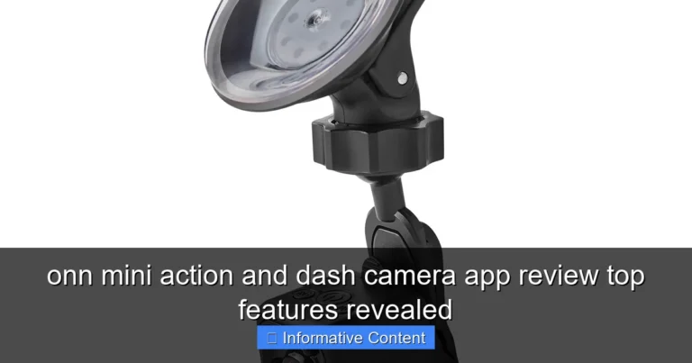 onn mini action and dash camera app review top features revealed