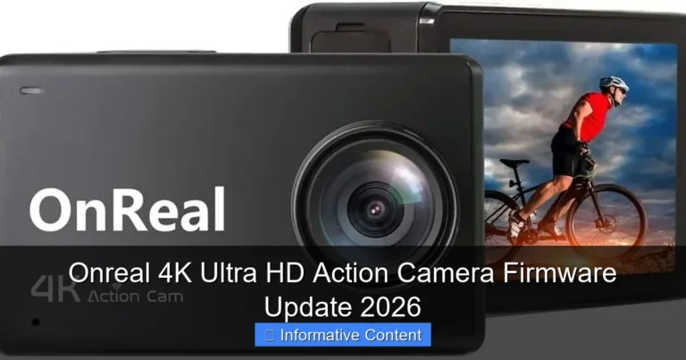 Onreal 4K Ultra HD Action Camera Firmware Update 2026