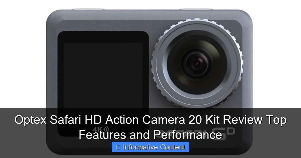 Optex Safari HD Action Camera 20 Kit Review Top Features and Performance