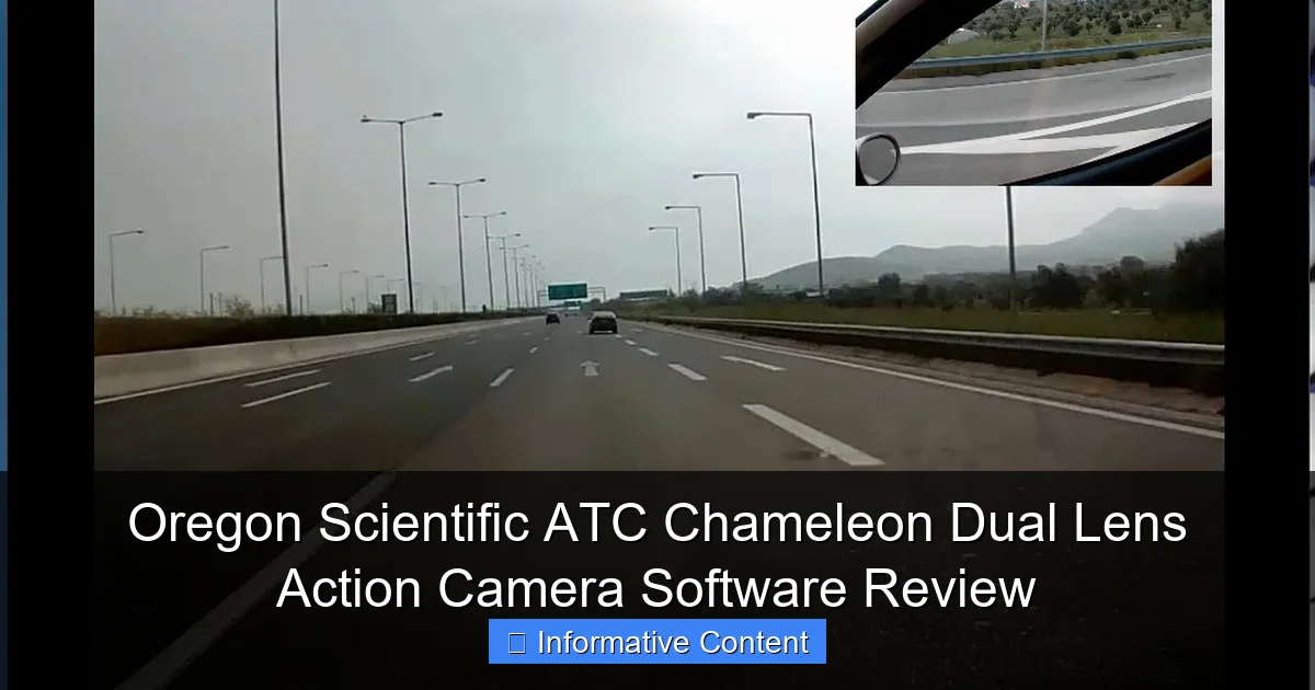 Oregon Scientific ATC Chameleon Dual Lens Action Camera Software Review