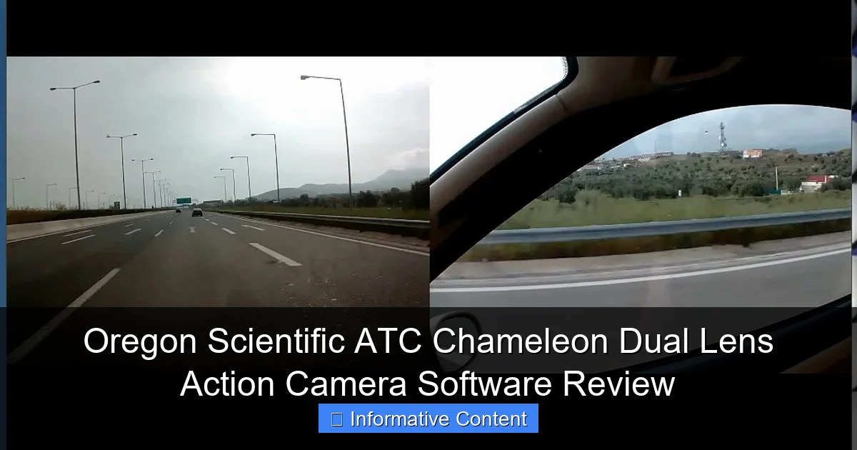 Oregon Scientific ATC Chameleon Dual Lens Action Camera Software Review