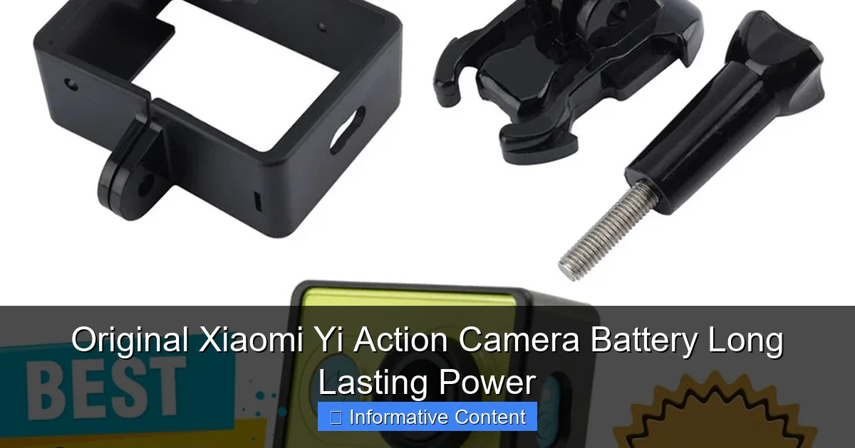 Original Xiaomi Yi Action Camera Battery Long Lasting Power