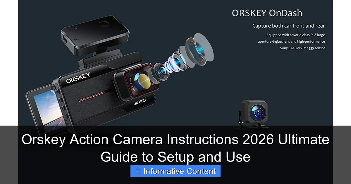 Orskey Action Camera Instructions 2026 Ultimate Guide to Setup and Use
