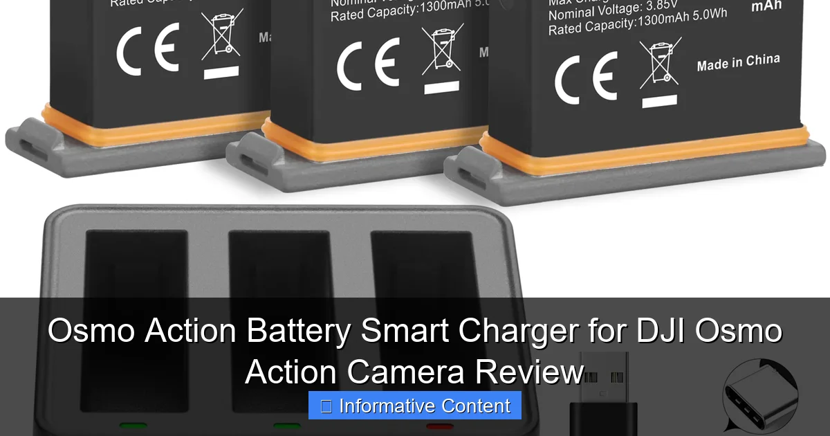 Osmo Action Battery Smart Charger for DJI Osmo Action Camera Review