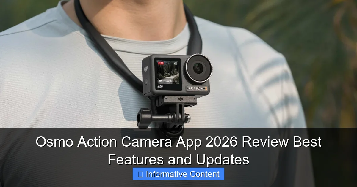 Osmo Action Camera App 2026 Review Best Features and Updates