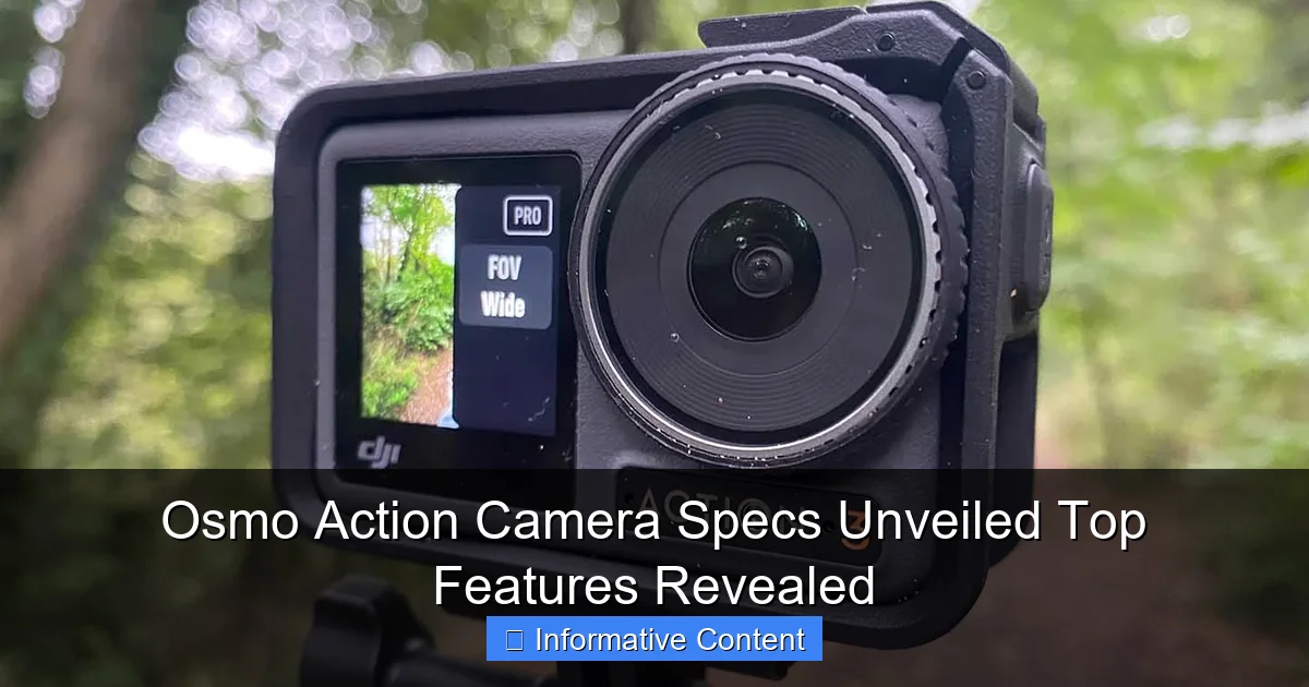 Osmo Action Camera Specs Unveiled Top Features Revealed