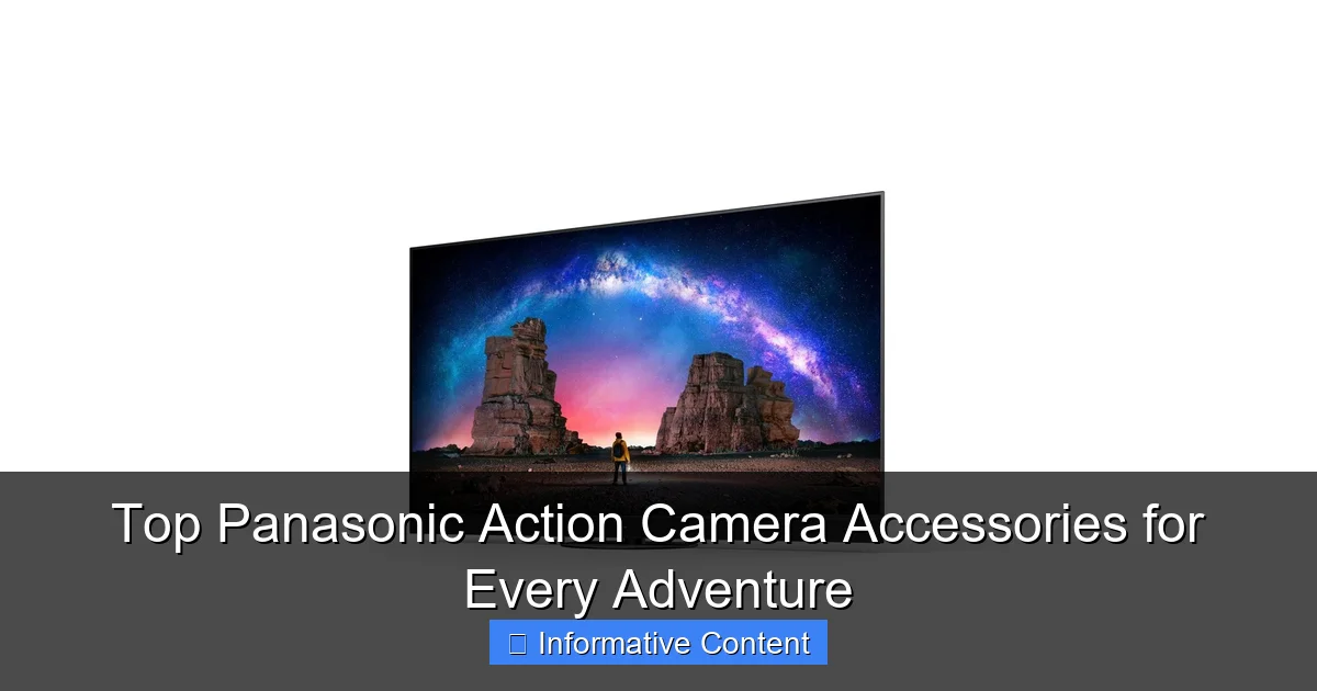Top Panasonic Action Camera Accessories for Every Adventure